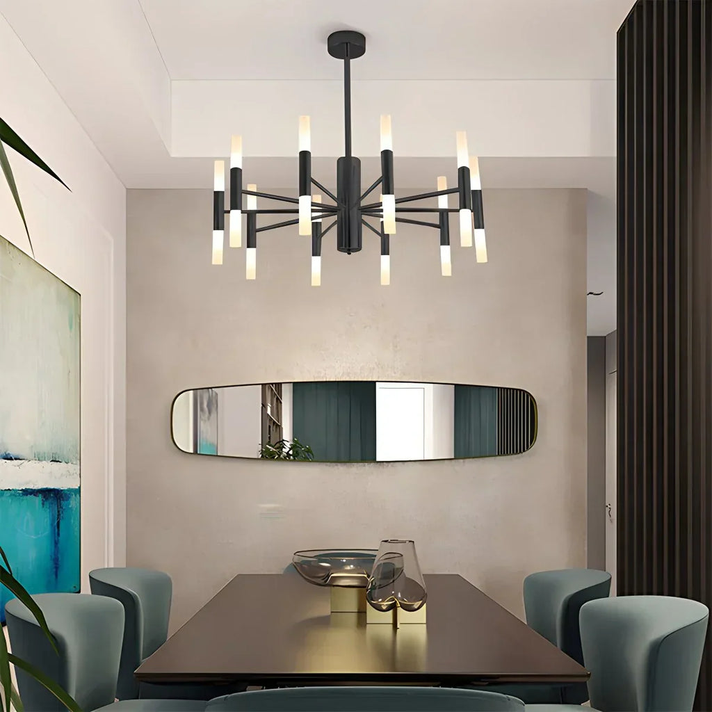 Adjustable Round Tube Chandelier | Desfino