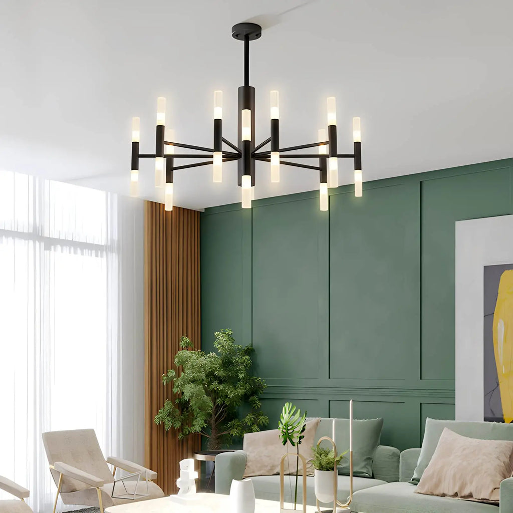Adjustable Round Tube Chandelier | Desfino