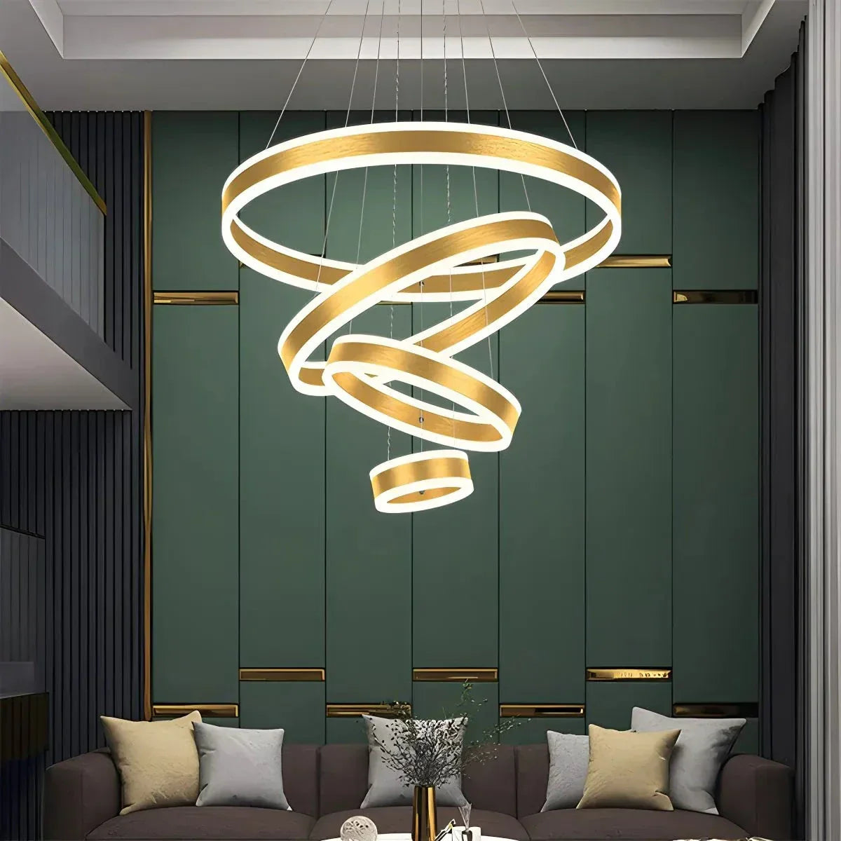 Circle Layered Living Room Chandelier | Desfino