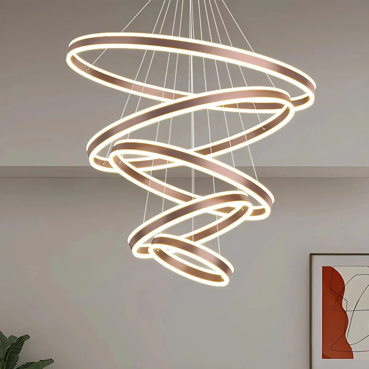 Circle Layered Living Room Chandelier | Desfino