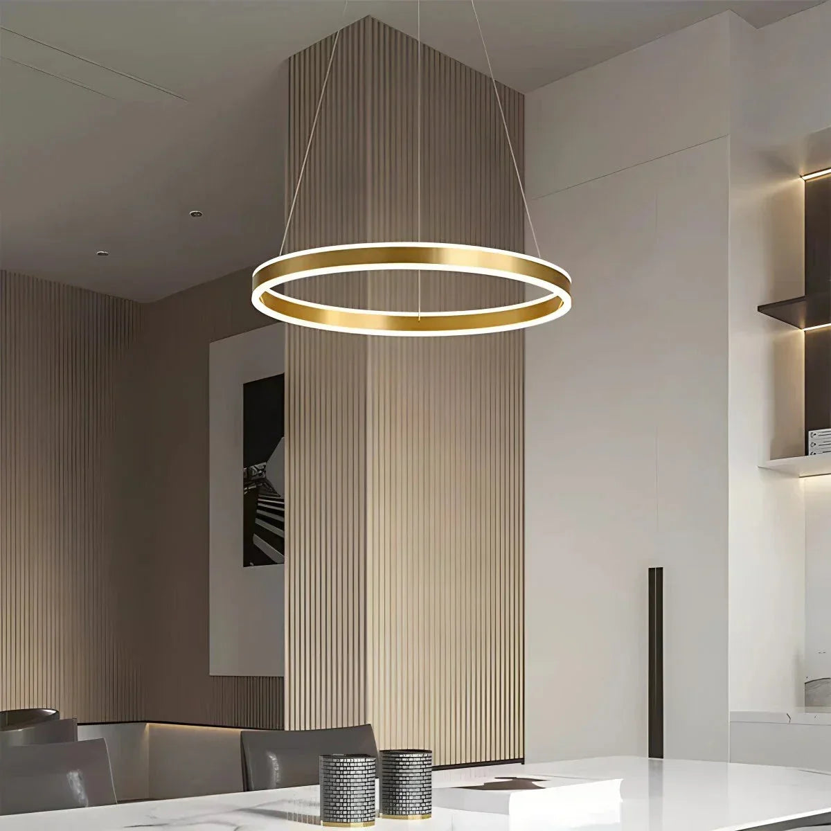 Circle Layered Living Room Chandelier | Desfino