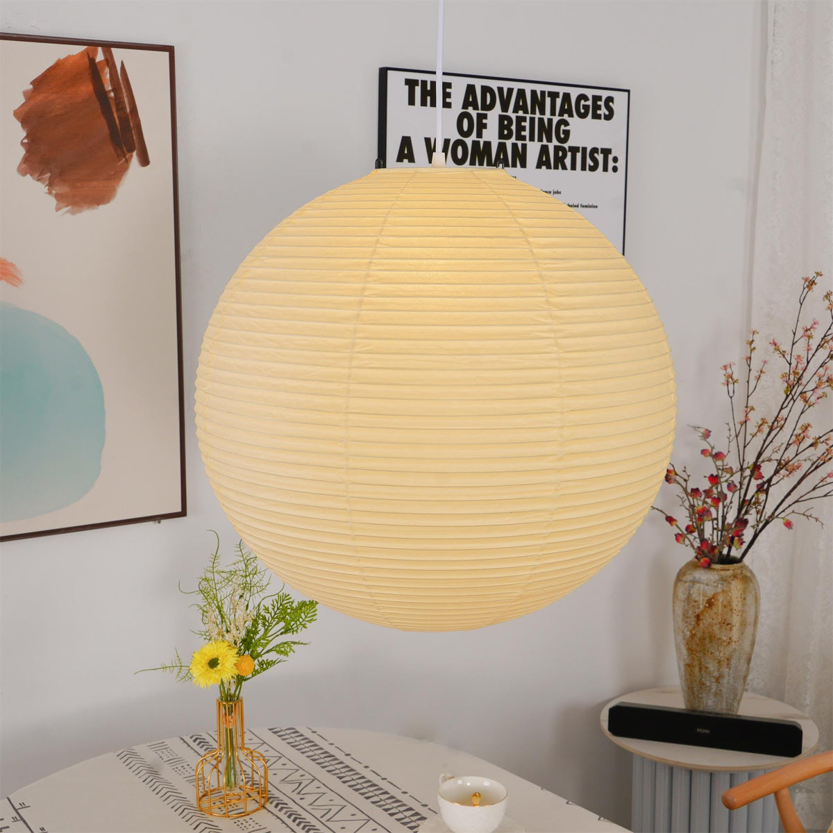 Kirei Studio Mid-Century Pendant Lamp — Akari-Inspired - Desfino