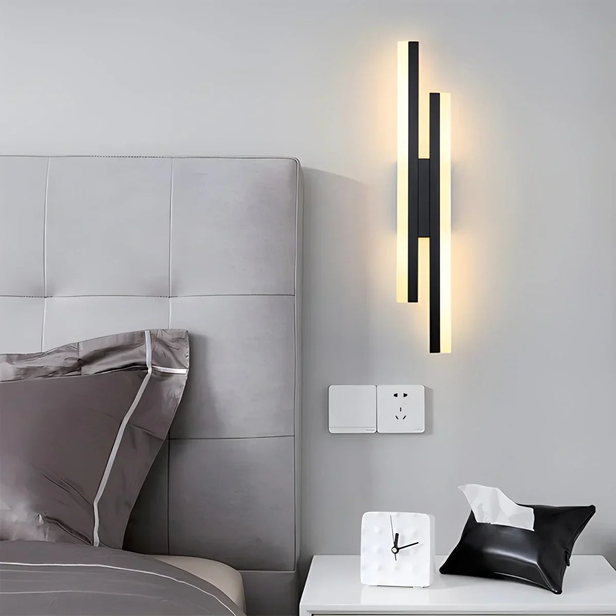 Antier Alana Minimalist H-Shaped Wall Lamp | Desfino