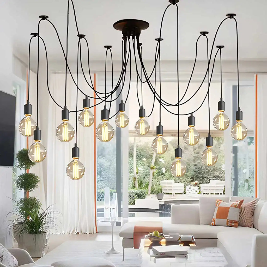 Alfie Vintage Multiple Light Bulbs Chandelier | Desfino