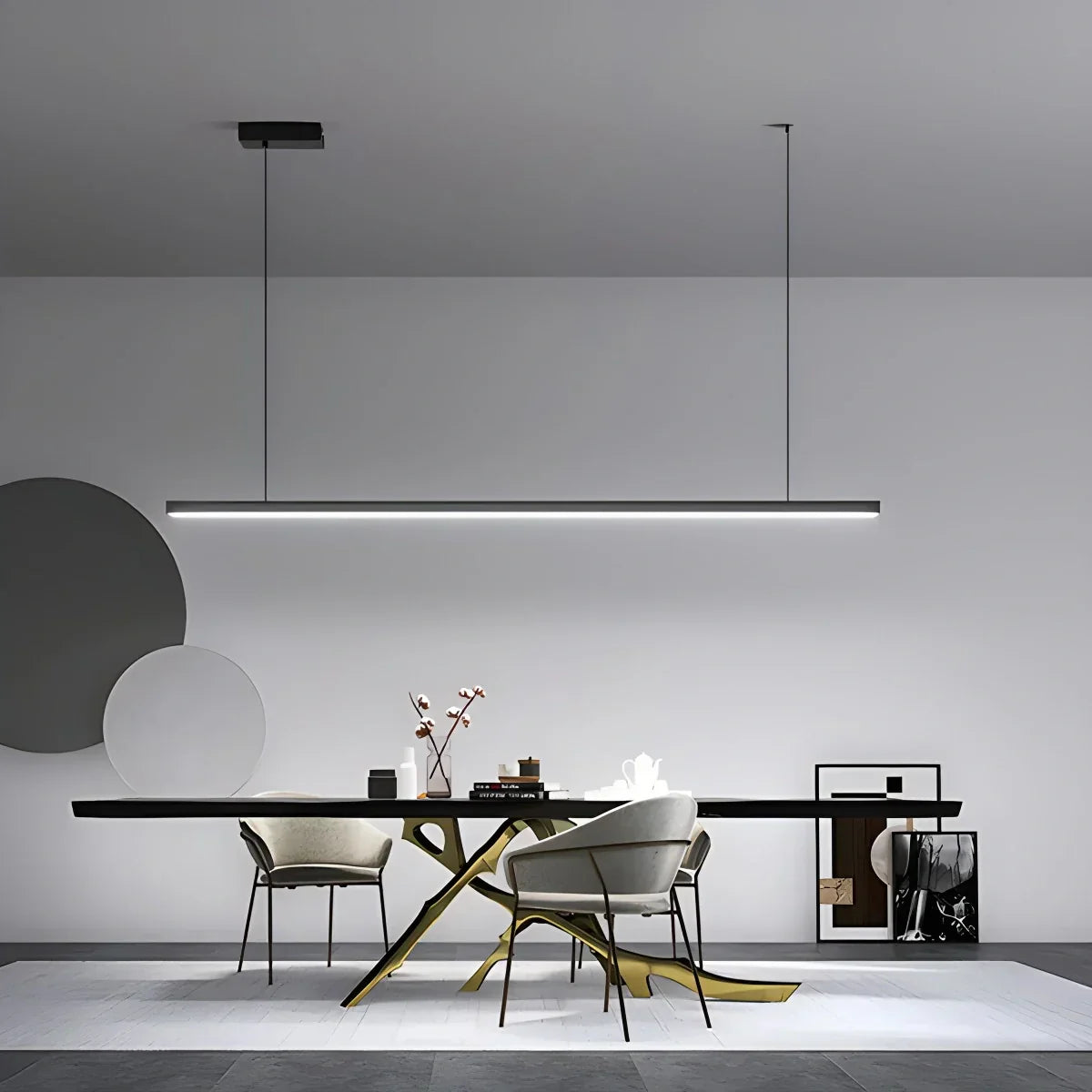 All Copper Minimalist Chandelier for Dining & Living Rooms | Desfino
