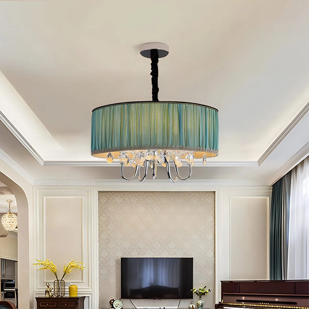 Alloy Luxury Crystal  Pendant Light for Living Room | Desfino