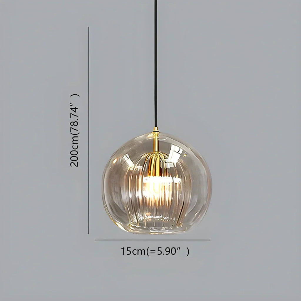 Nordic Glass Globe Pendant Light for Modern Interiors | Desfino