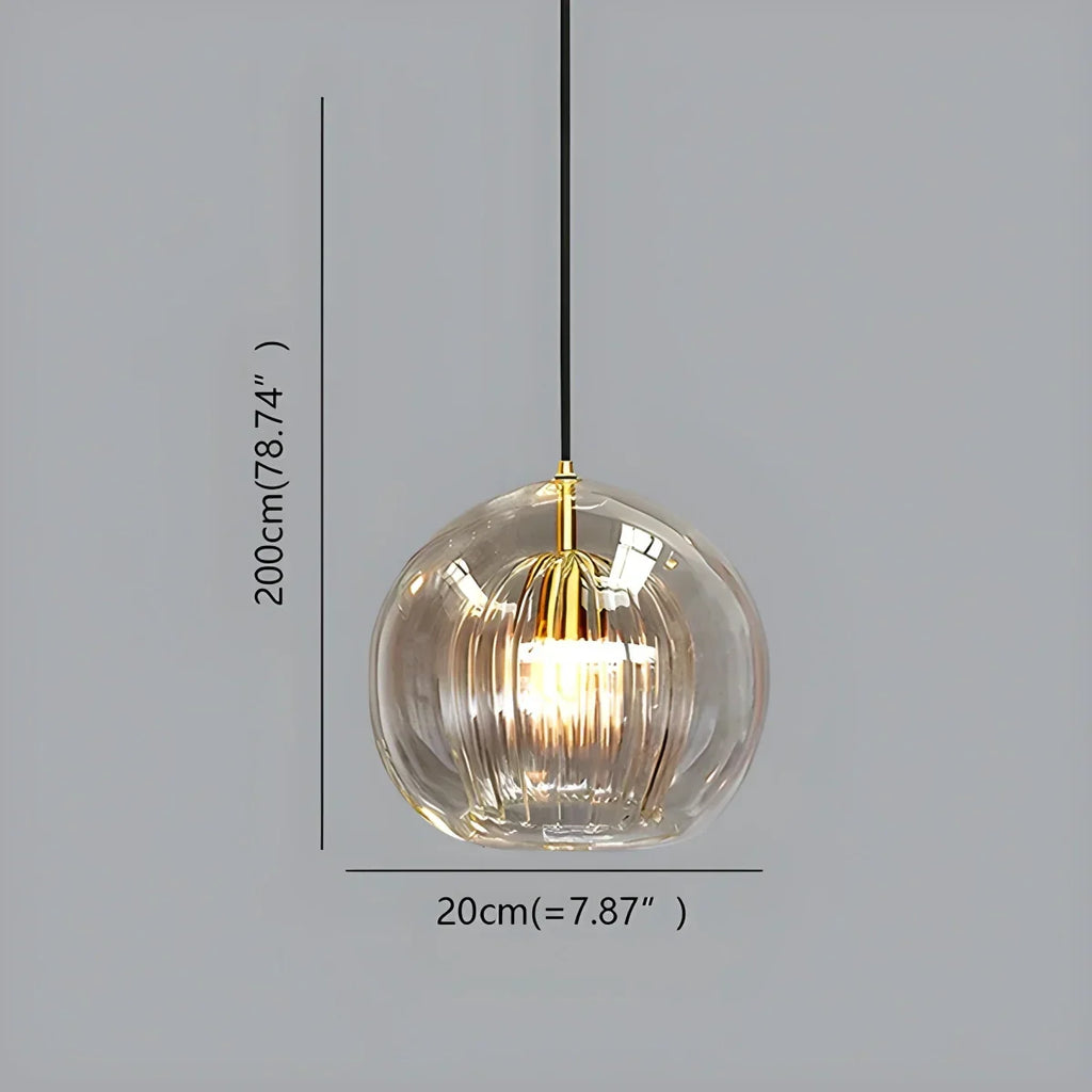Nordic Glass Globe Pendant Light for Modern Interiors | Desfino
