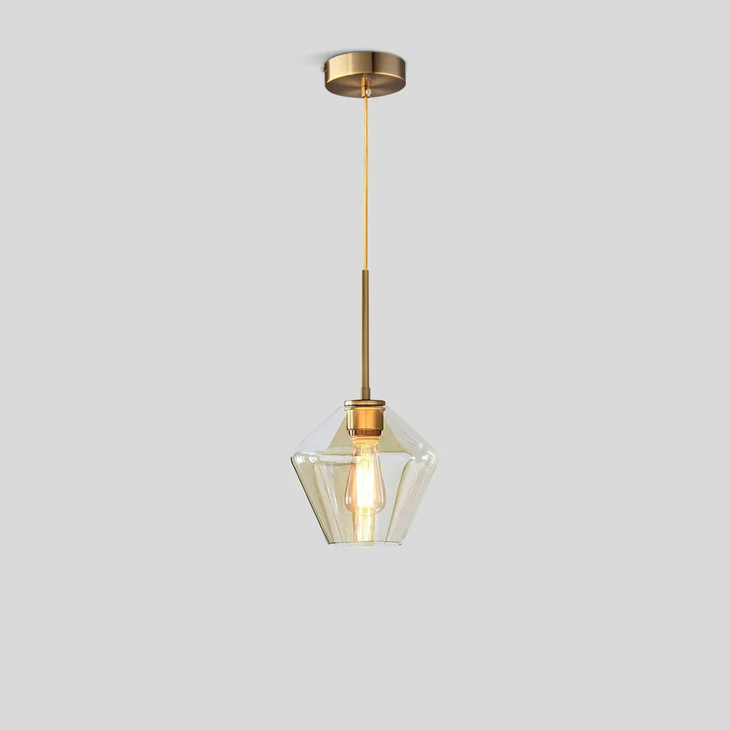 Hailie Clear Glass Pendant Light for Kitchen | Desfino