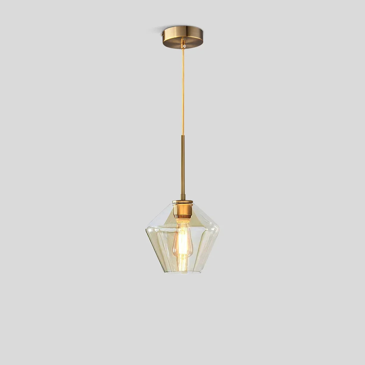 Hailie Clear Glass Pendant Light for Kitchen | Desfino