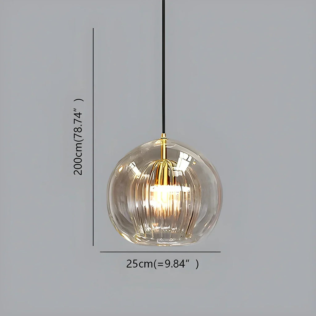 Nordic Glass Globe Pendant Light for Modern Interiors | Desfino