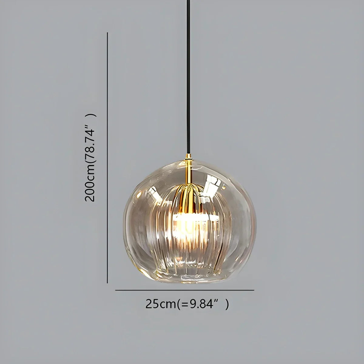 Nordic Glass Globe Pendant Light for Modern Interiors | Desfino