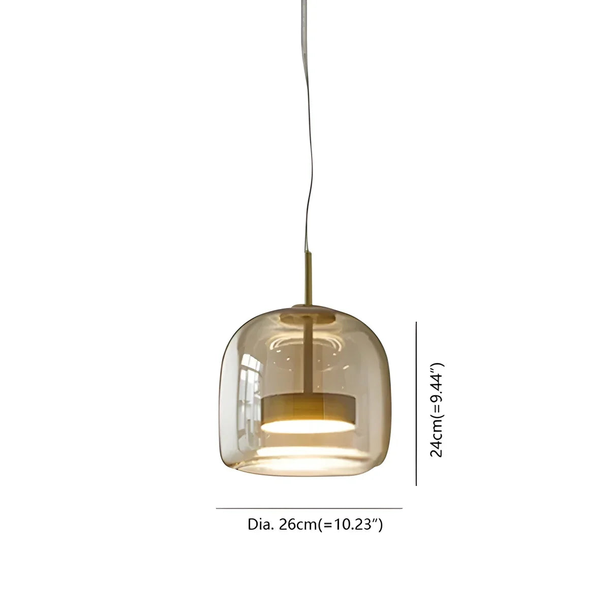 Modern Glass Pendant Light for Dining Room | Desfino