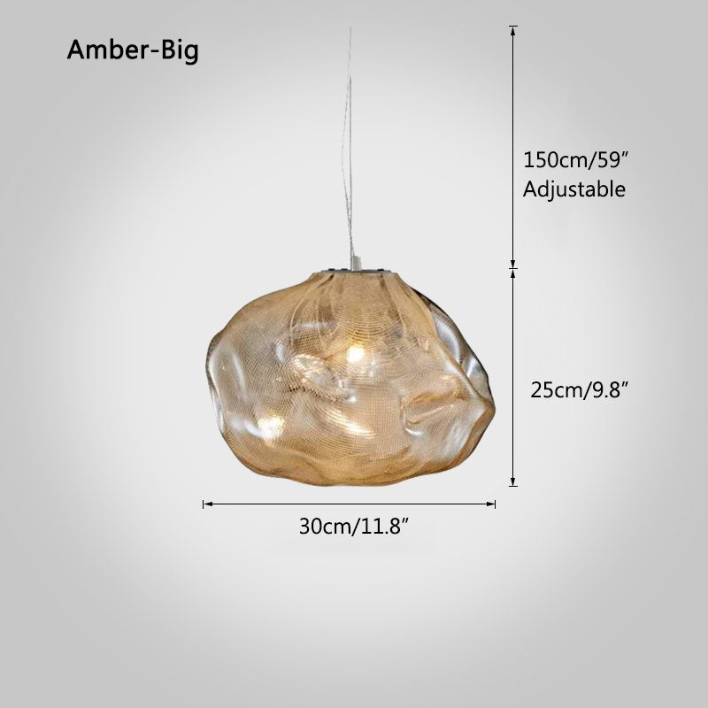 Luxuriöse Glas-Pendelleuchte in Wolkenform | Desfino
