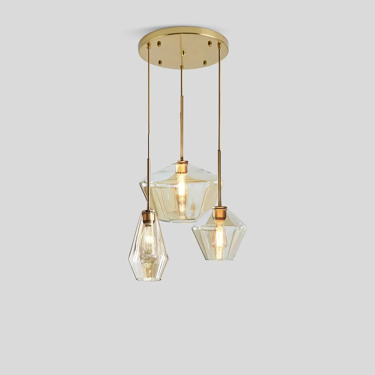 Hailie Clear Glass Pendant Light for Kitchen | Desfino