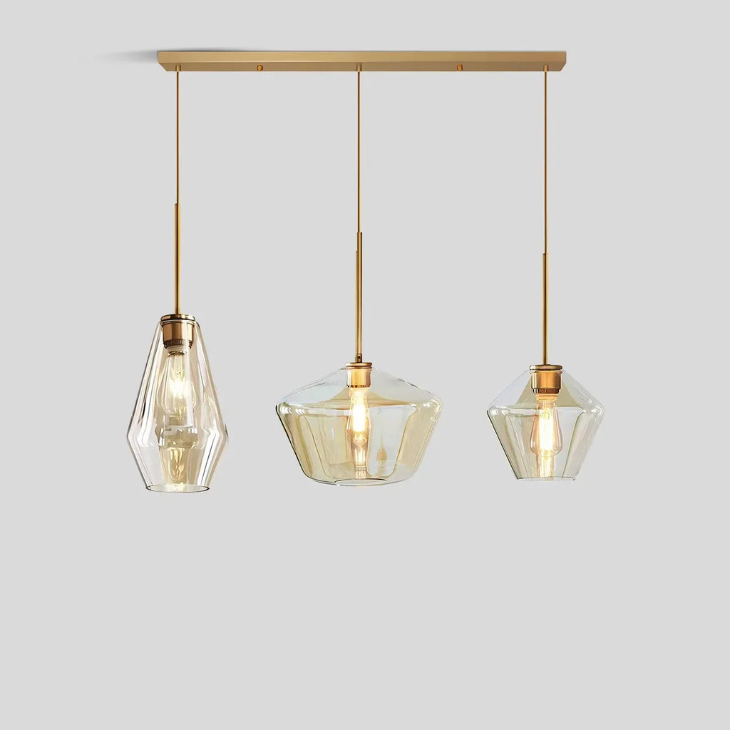 Hailie Clear Glass Pendant Light for Kitchen | Desfino