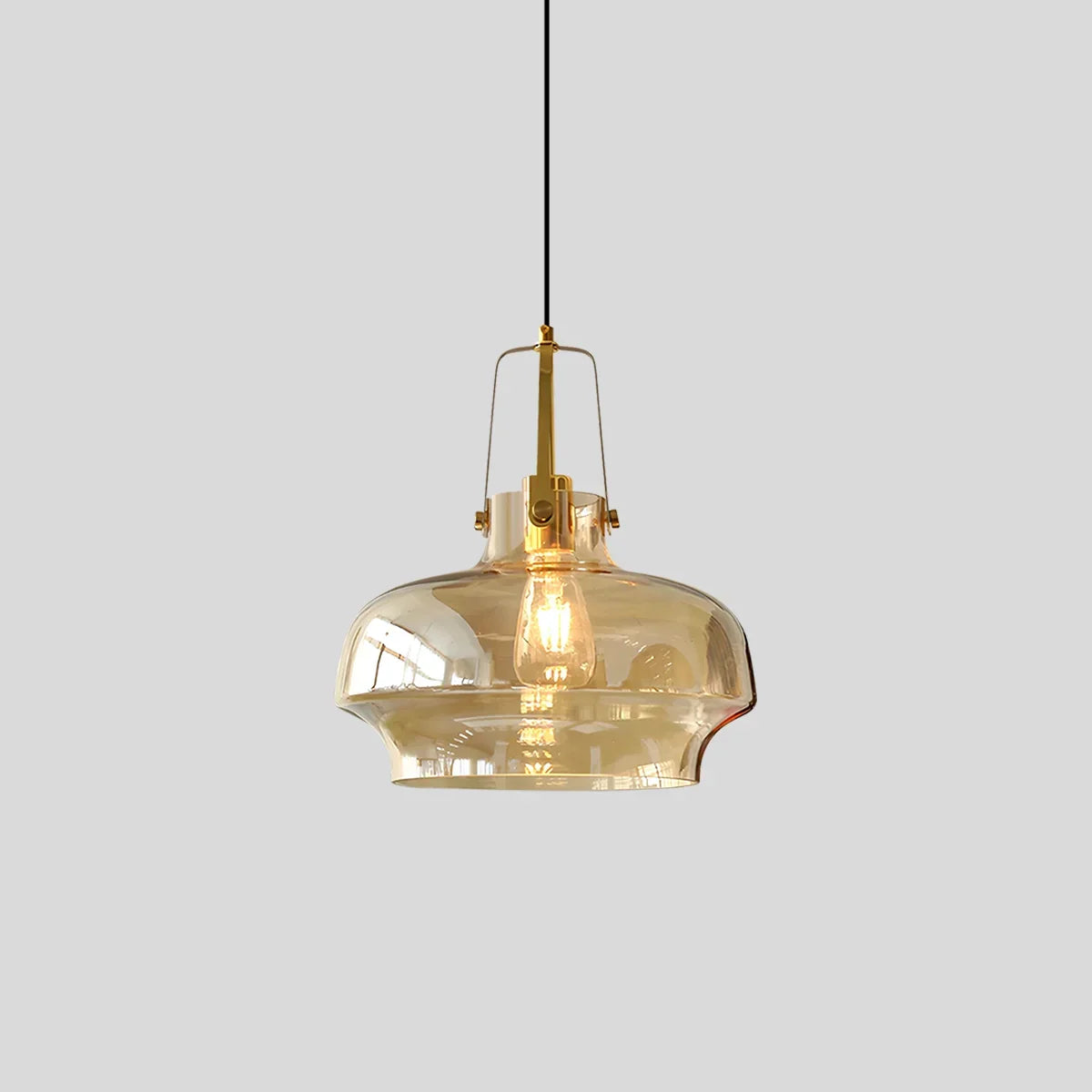 Nordische minimalistische Glas-Pendelleuchte für das Esszimmer | Desfino