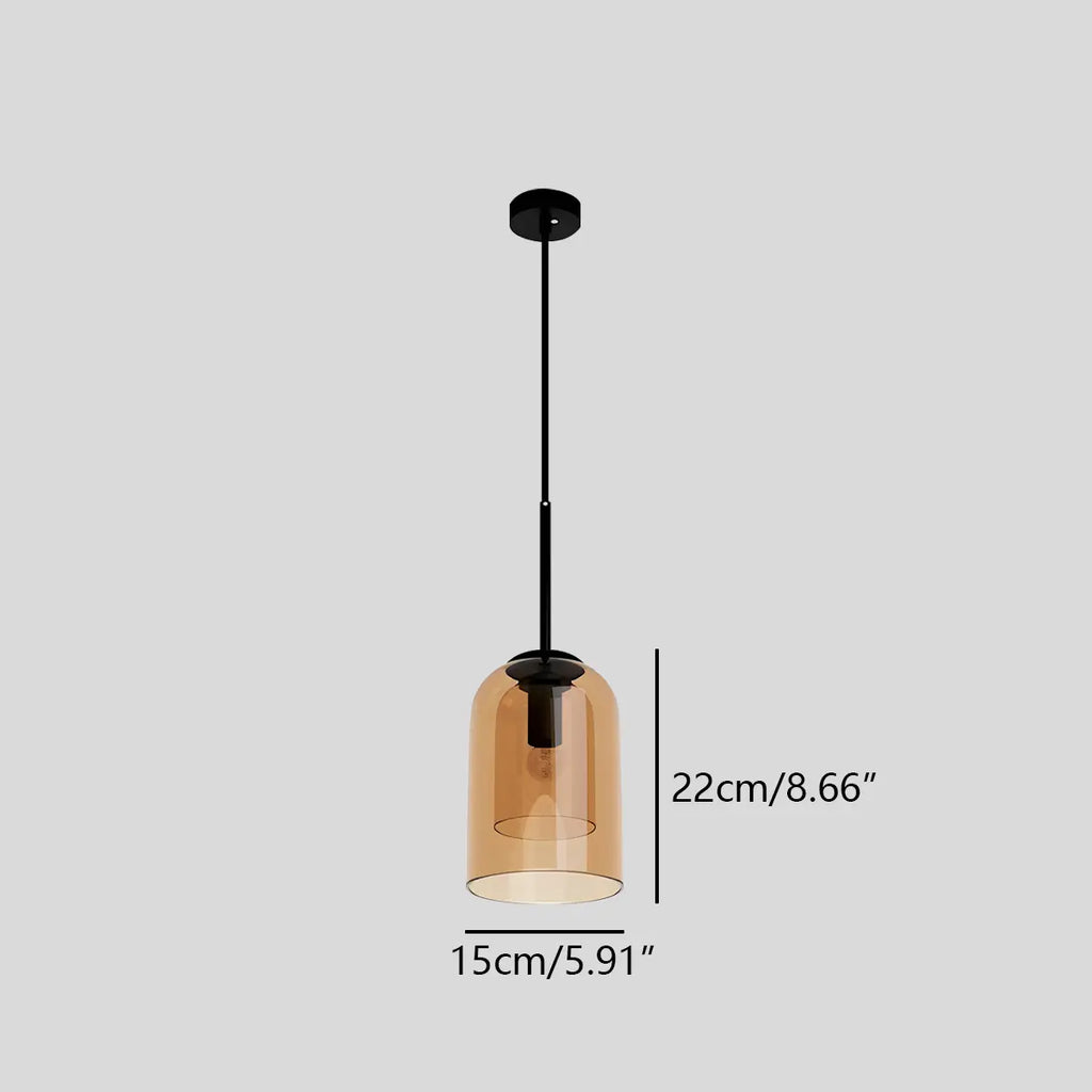 Otzara Double Glass Pendant Light for Dining Area | Desfino