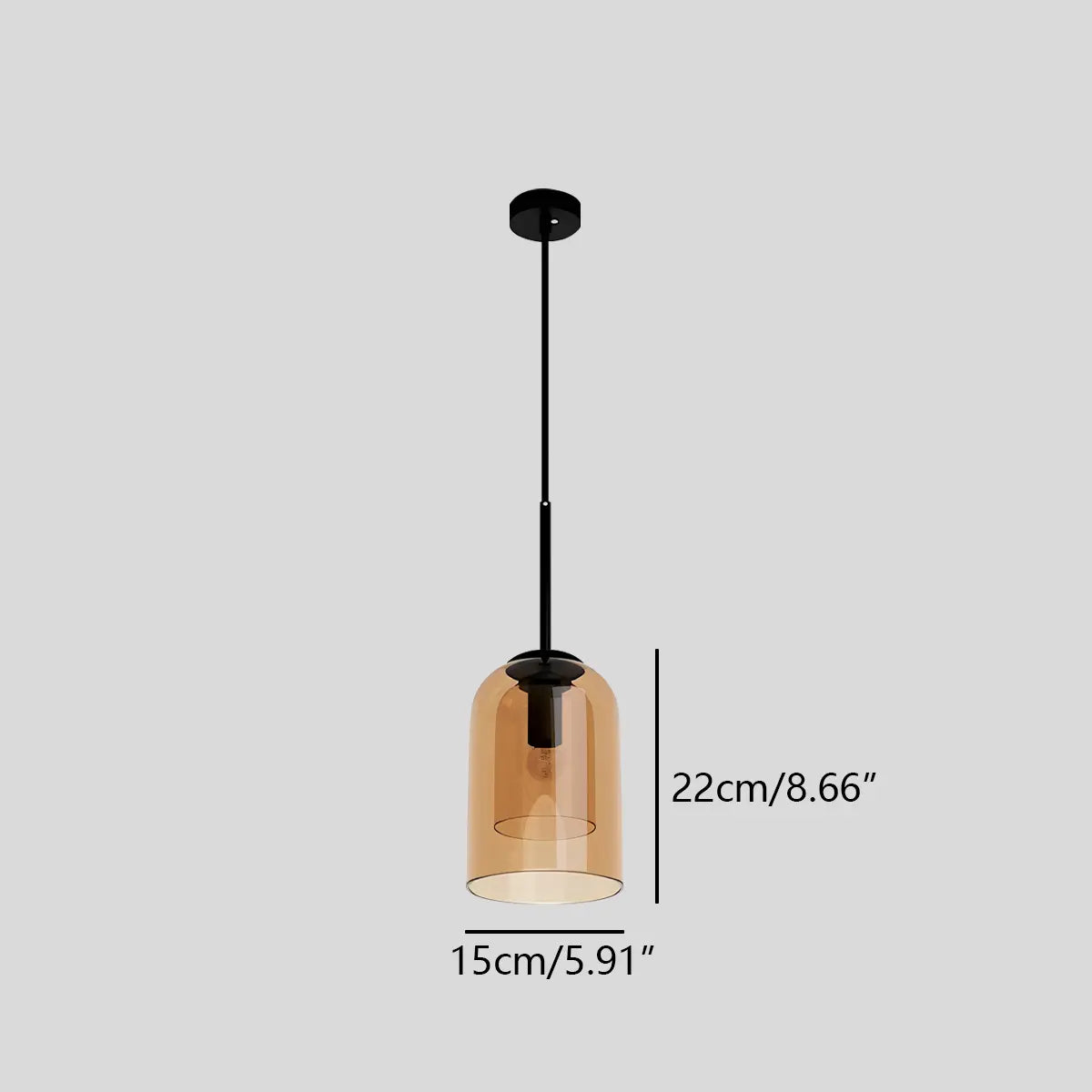 Otzara Double Glass Pendant Light for Dining Area | Desfino