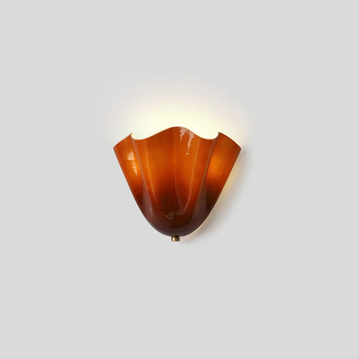 Vintage Flower Colored Glass Wall Lamp | Desfino