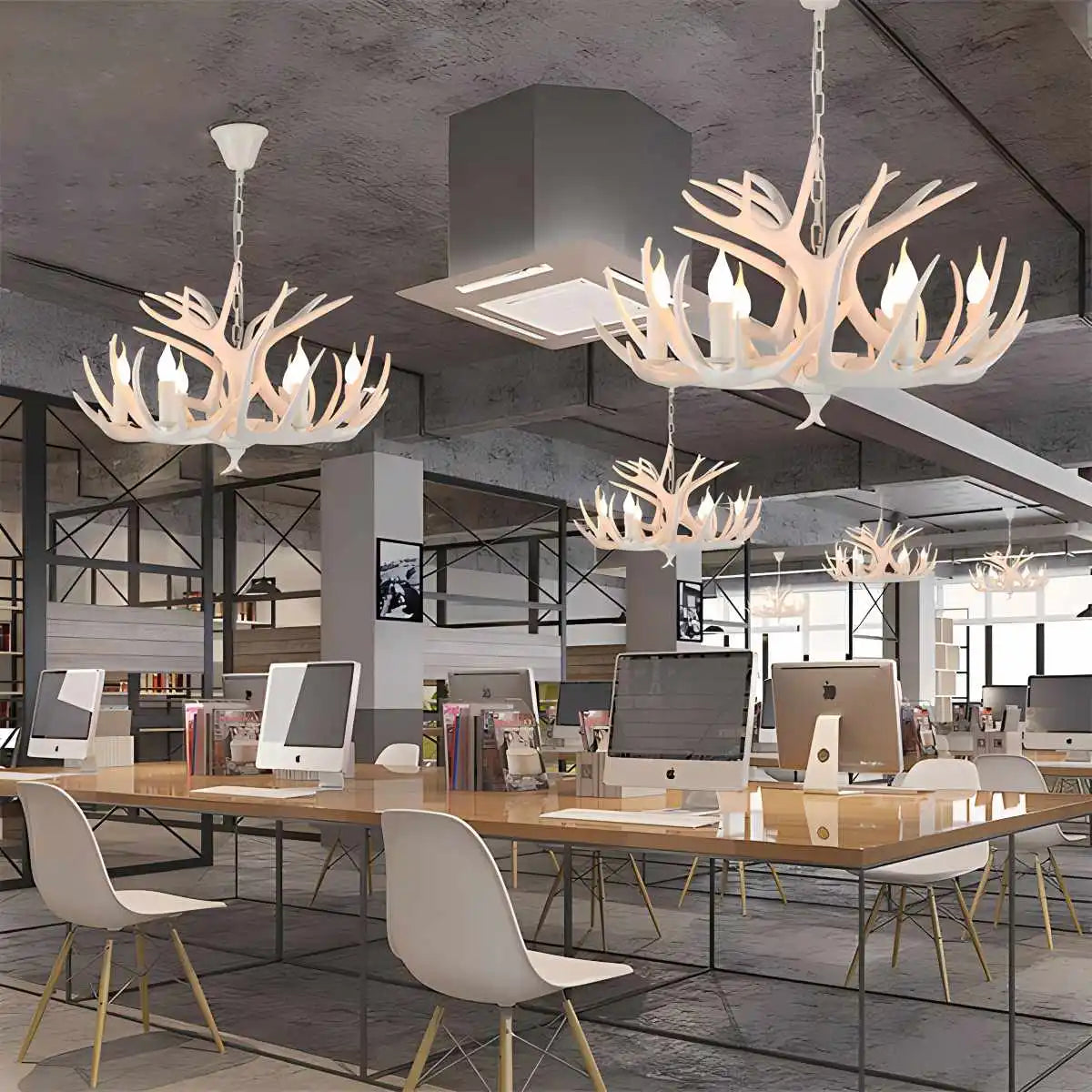 Antler Shape Resin Chandelier for Living Room | Desfino