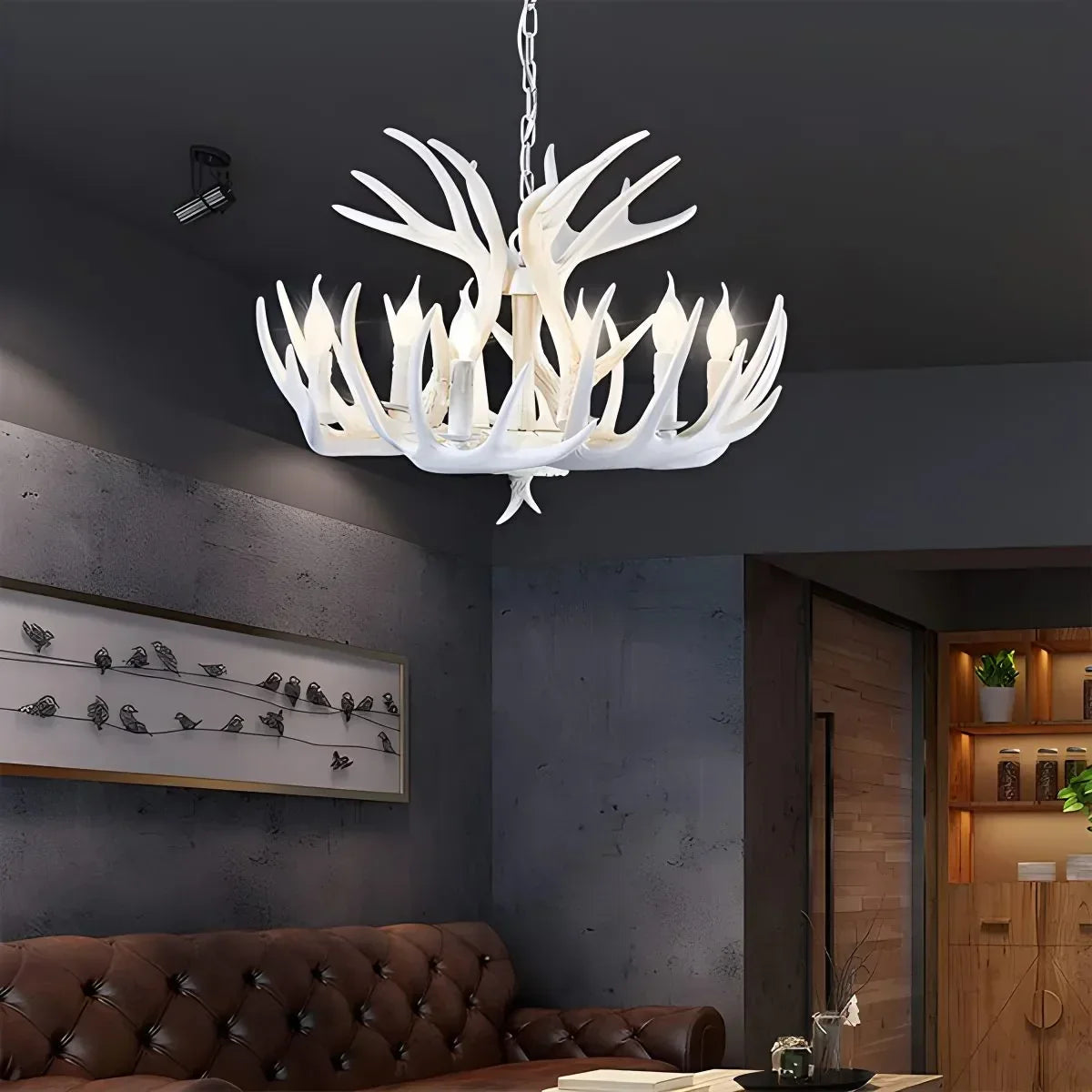 Antler Shape Resin Chandelier for Living Room | Desfino