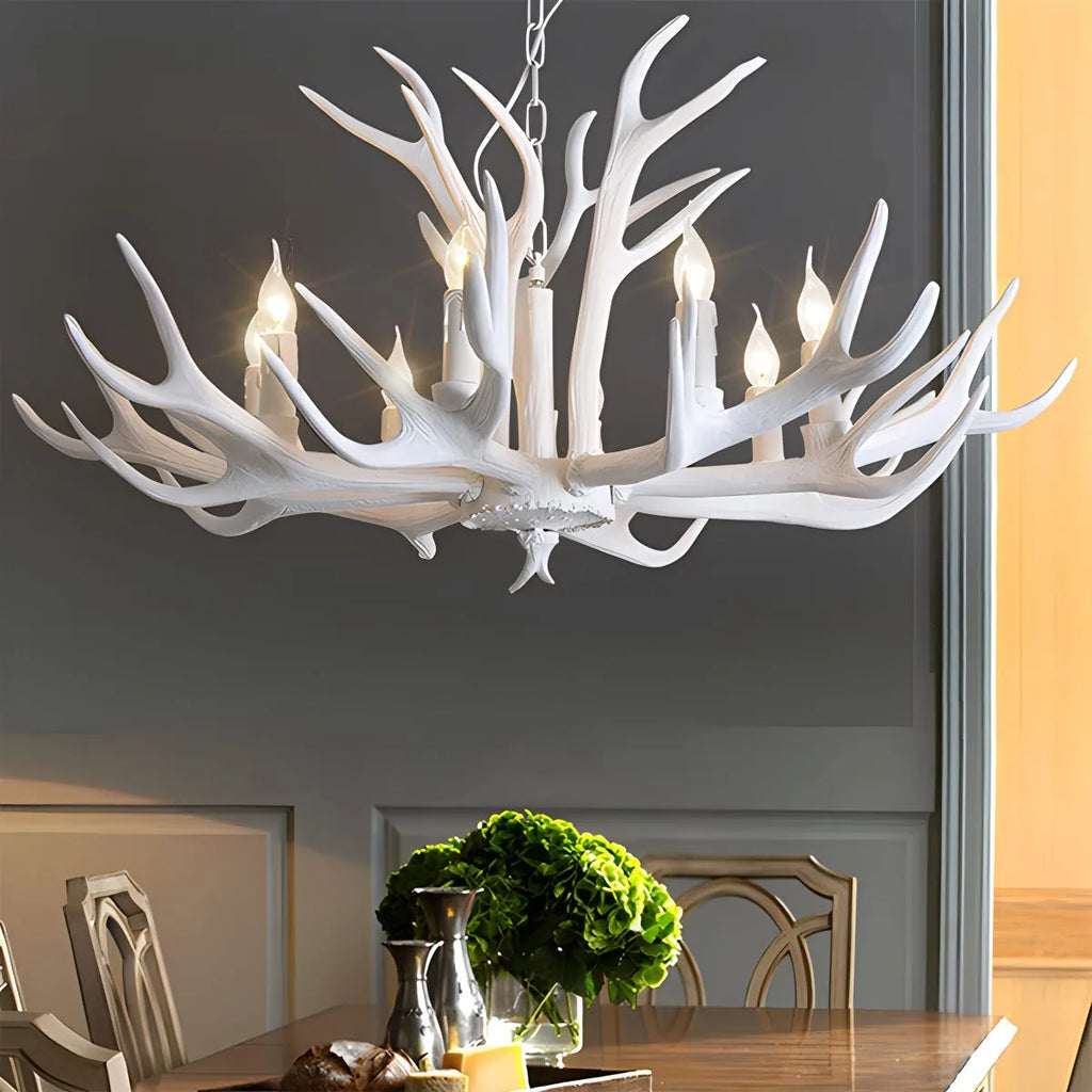 Antler Shape Resin Chandelier for Living Room | Desfino