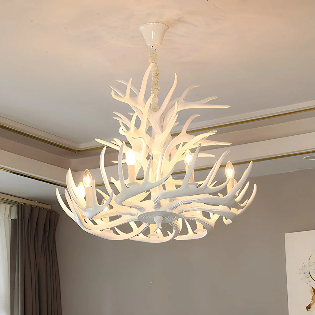 Antler Shape Resin Chandelier for Living Room | Desfino