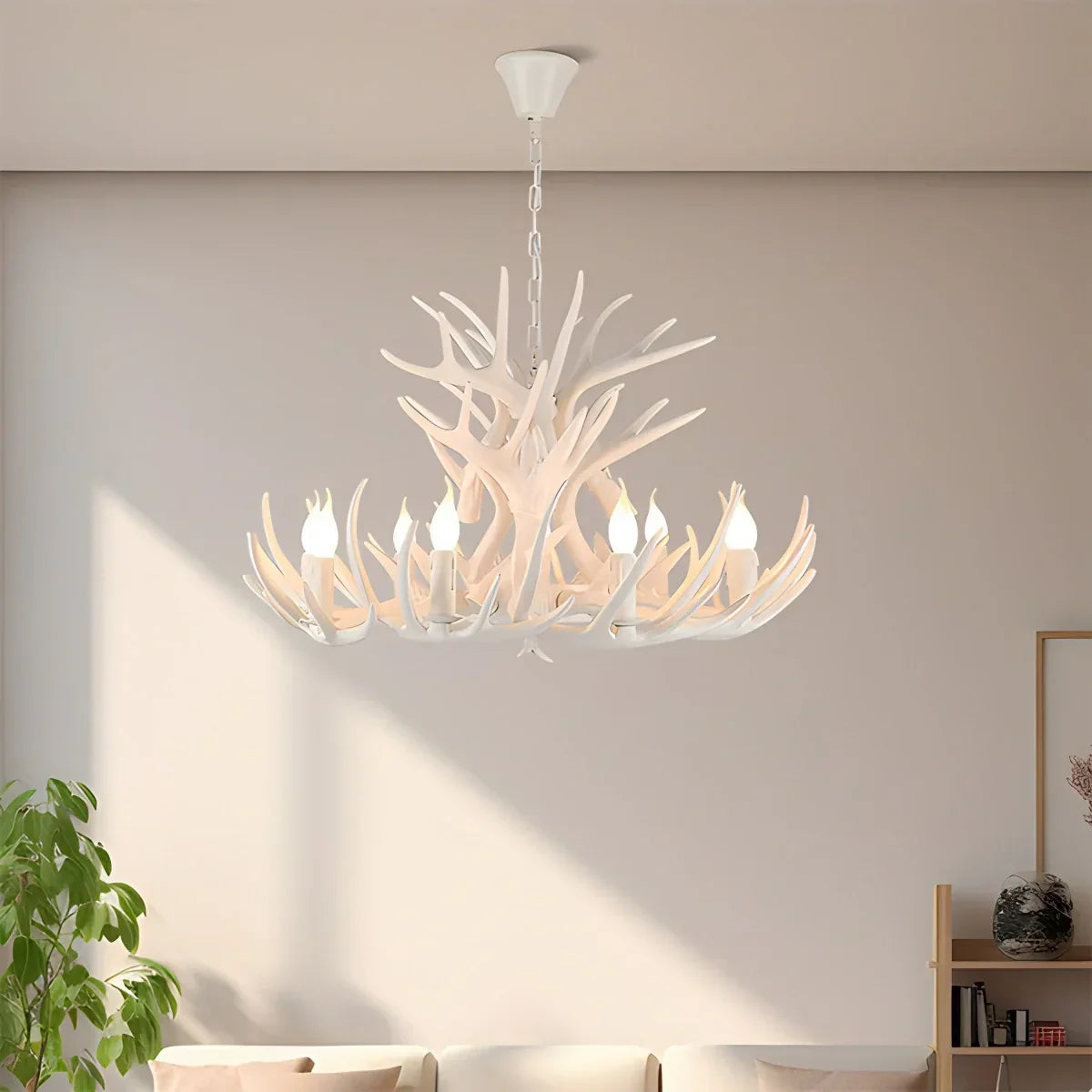 Antler Shape Resin Chandelier for Living Room | Desfino