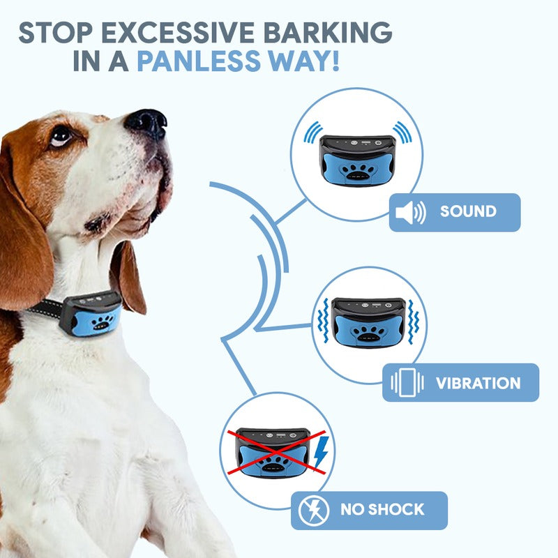 CanineCalm anti-blafhalsband voor honden met geluidsgolven, zonder schokken | Desfino