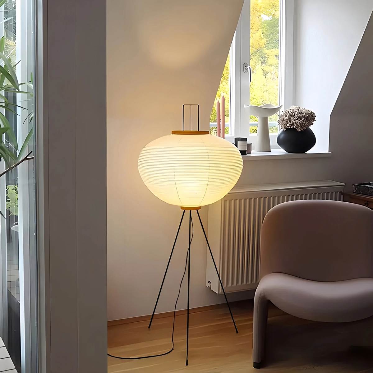 Rice Paper Art Floor & Table Lamp | Desfino