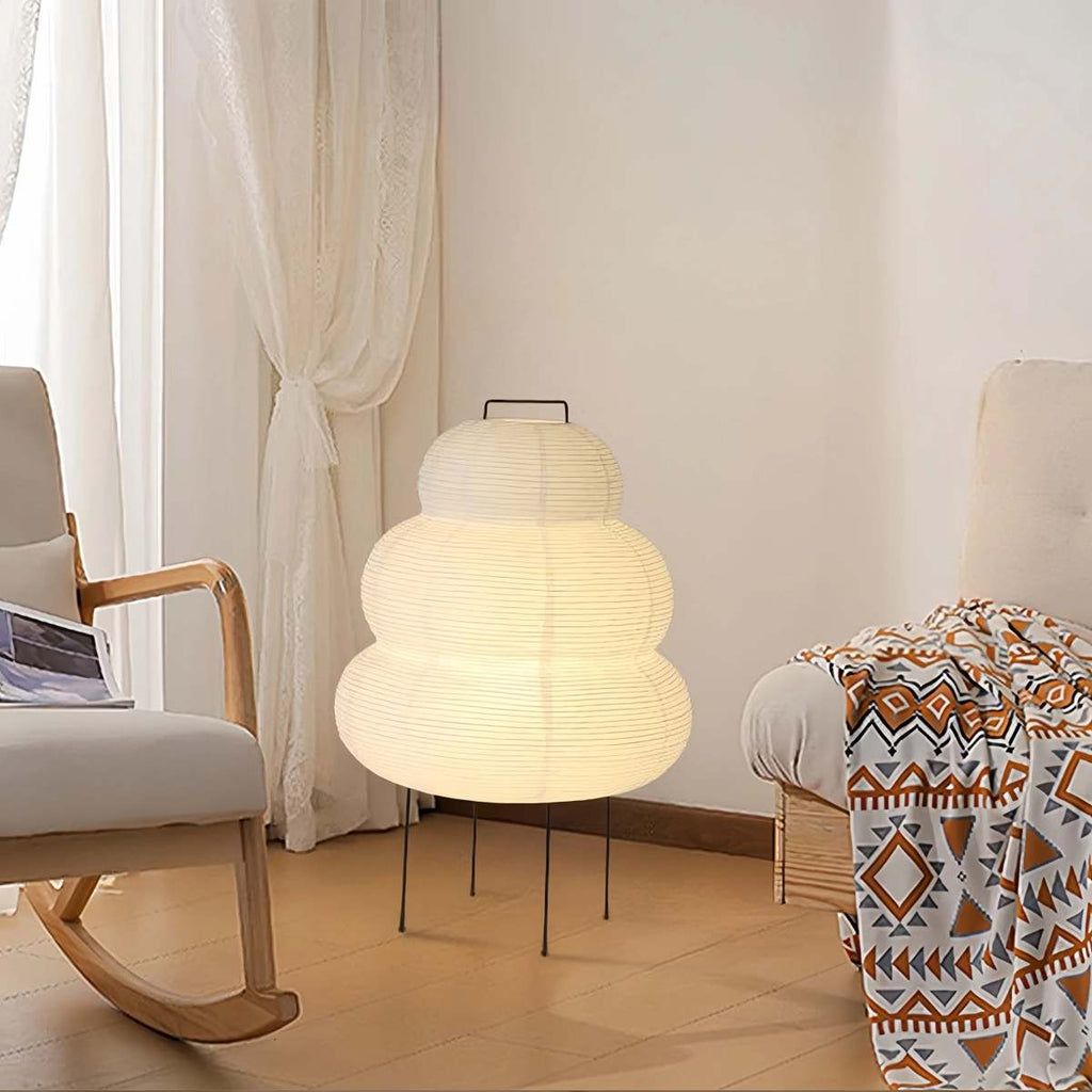 Rice Paper Art Floor & Table Lamp | Desfino
