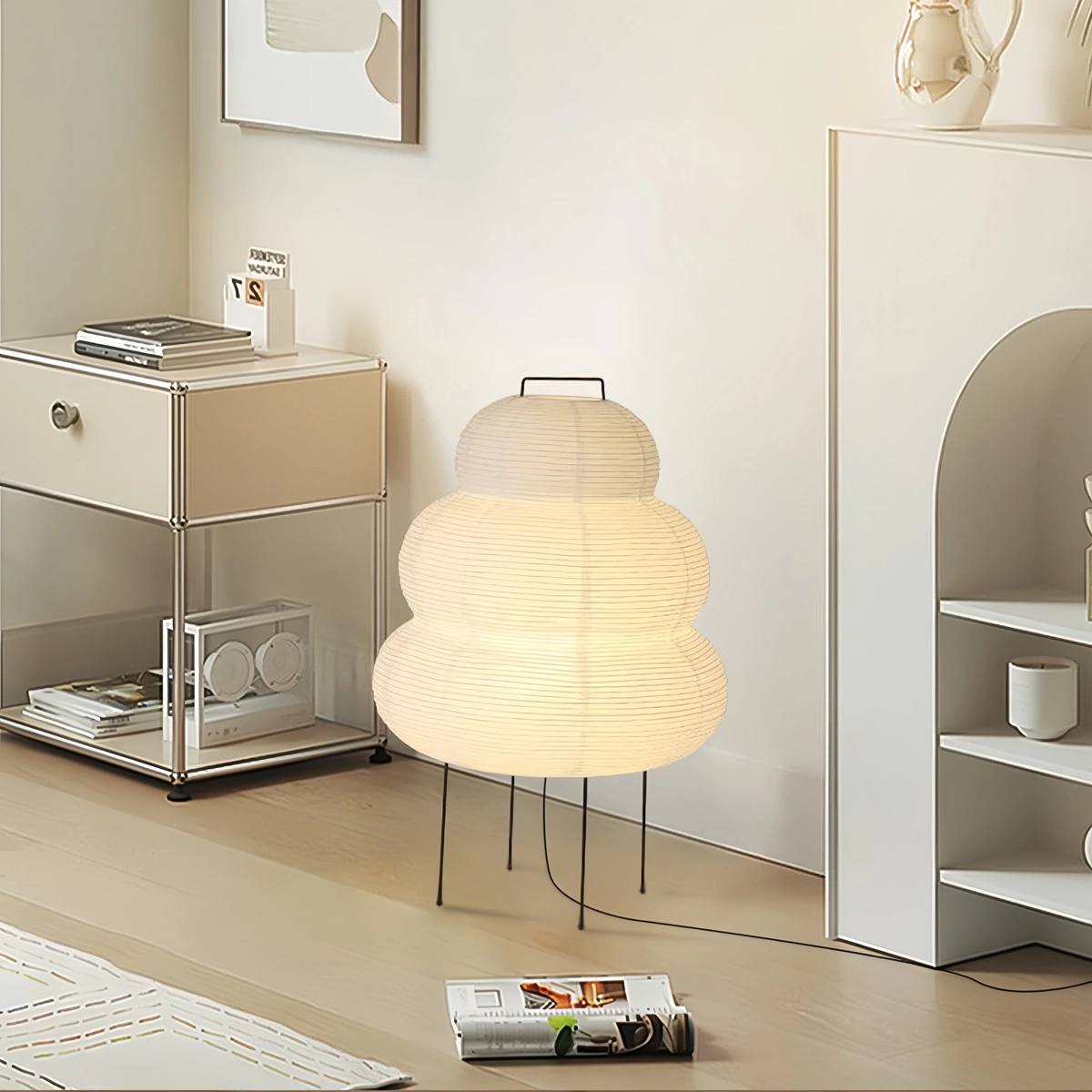 Rice Paper Art Floor & Table Lamp | Desfino