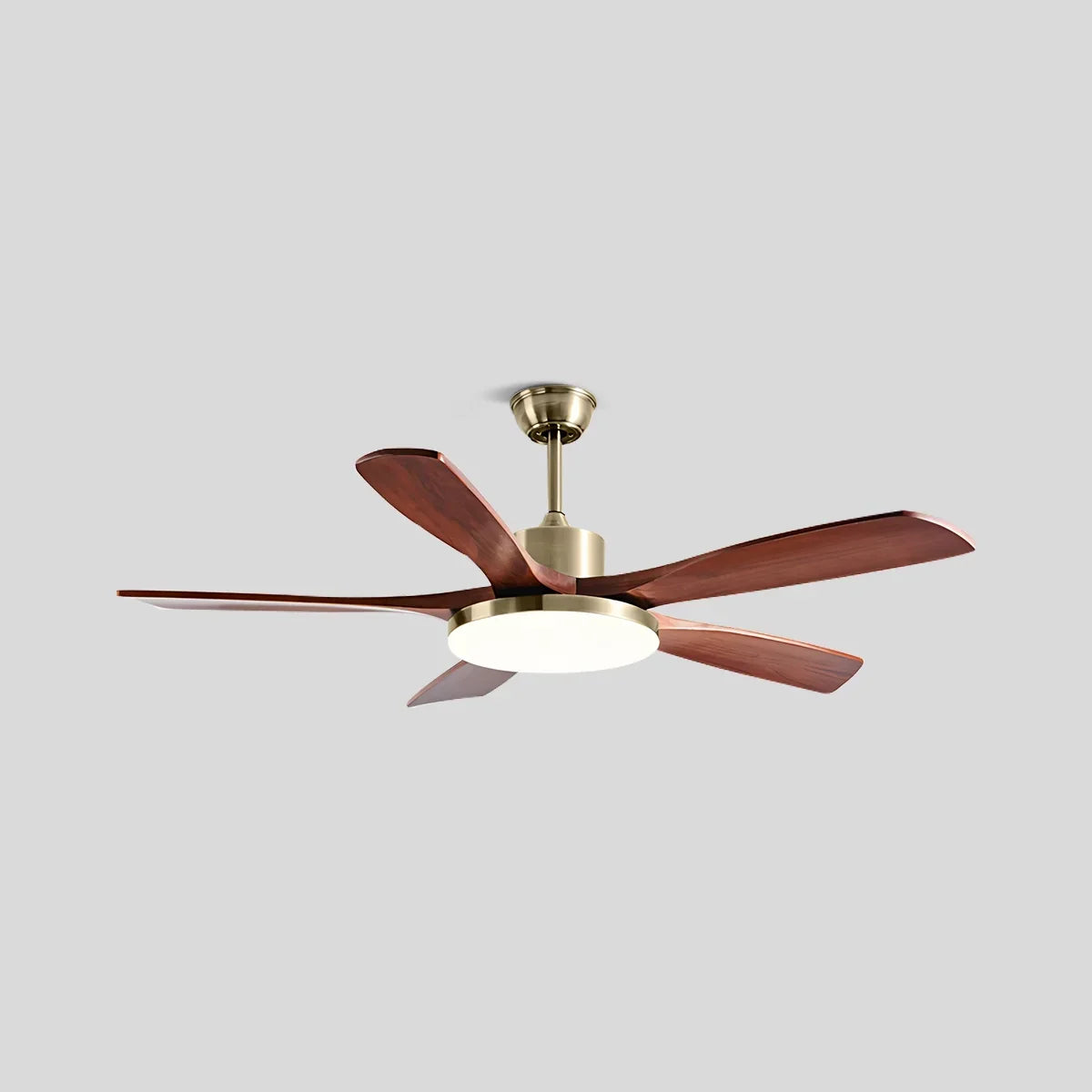 Wood Ceiling Fan Light for Living Room | Desfino
