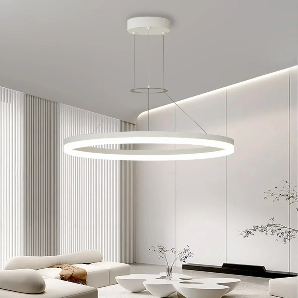 Circular Led Pendant Light for Living Room Kitchen | Desfino