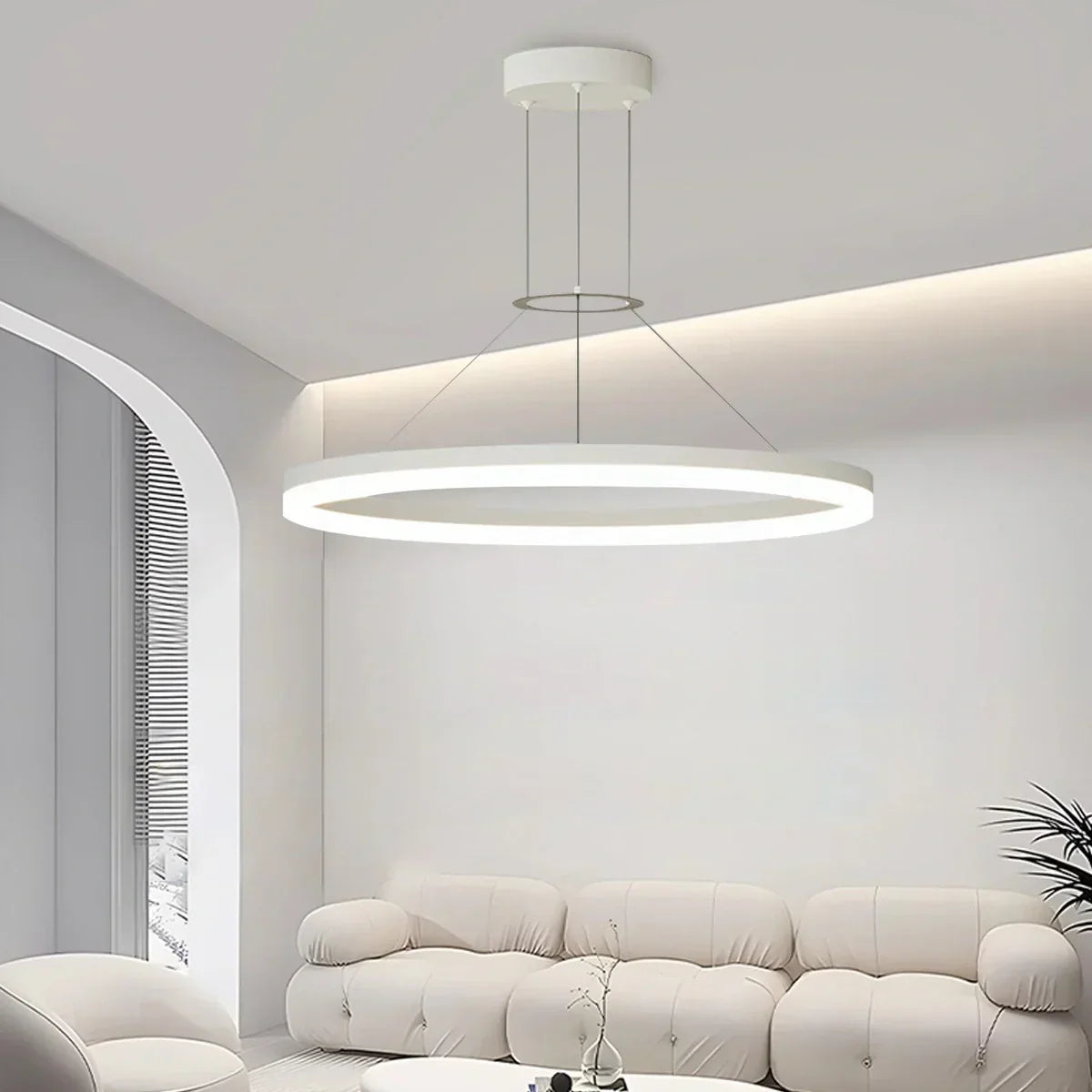 Circular Led Pendant Light for Living Room Kitchen | Desfino
