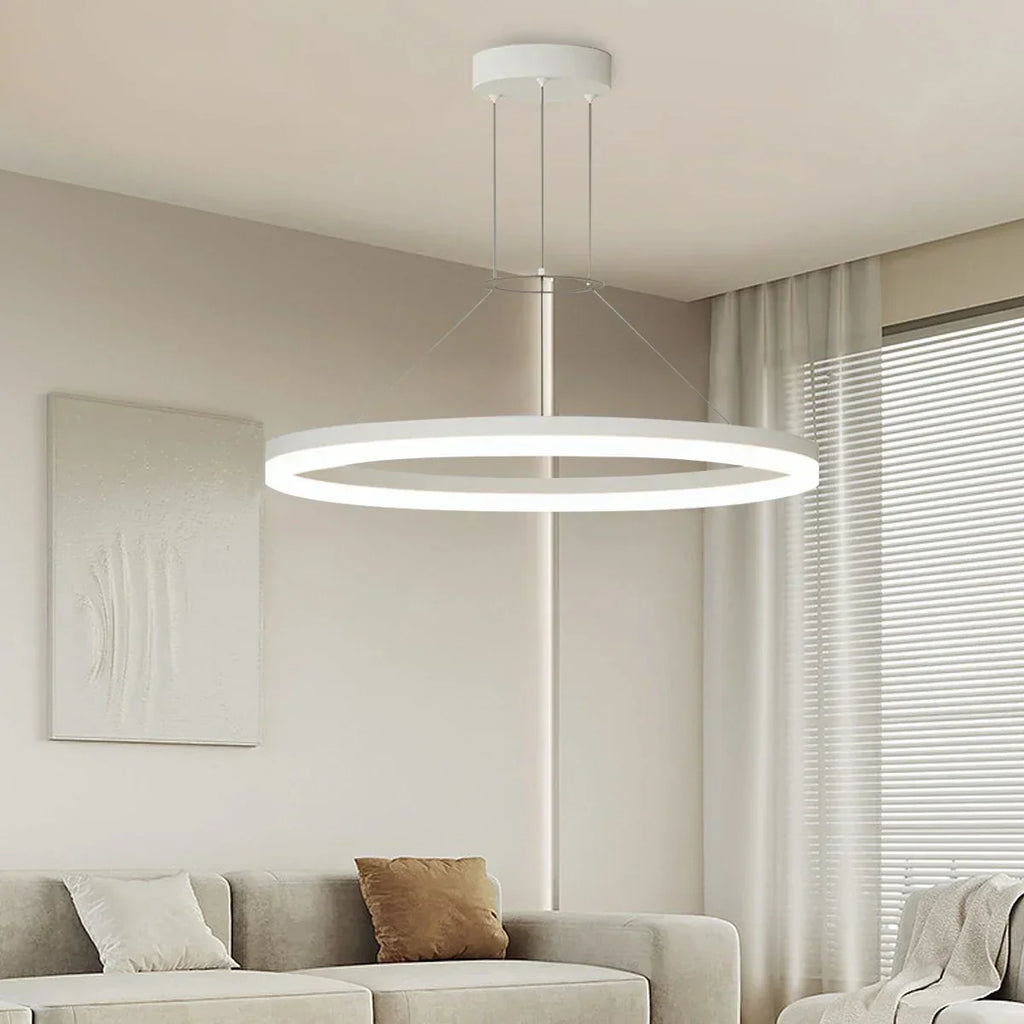 Circular Led Pendant Light for Living Room Kitchen | Desfino