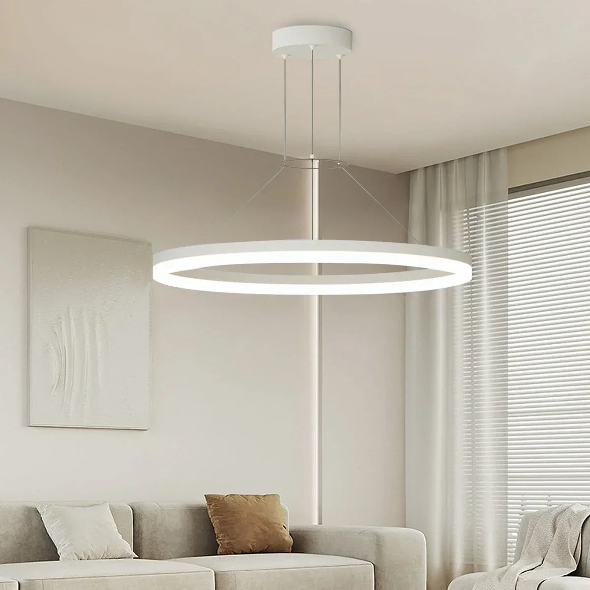 Circular Led Pendant Light for Living Room Kitchen | Desfino