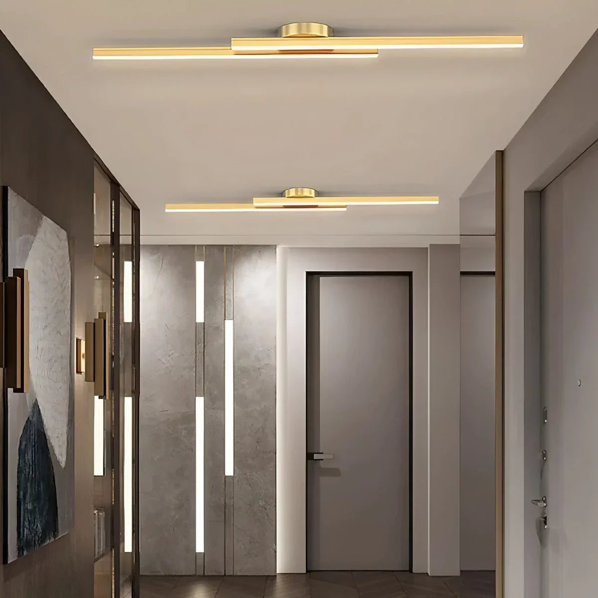 Simple Linear Ceiling Light for Living Room | Desfino