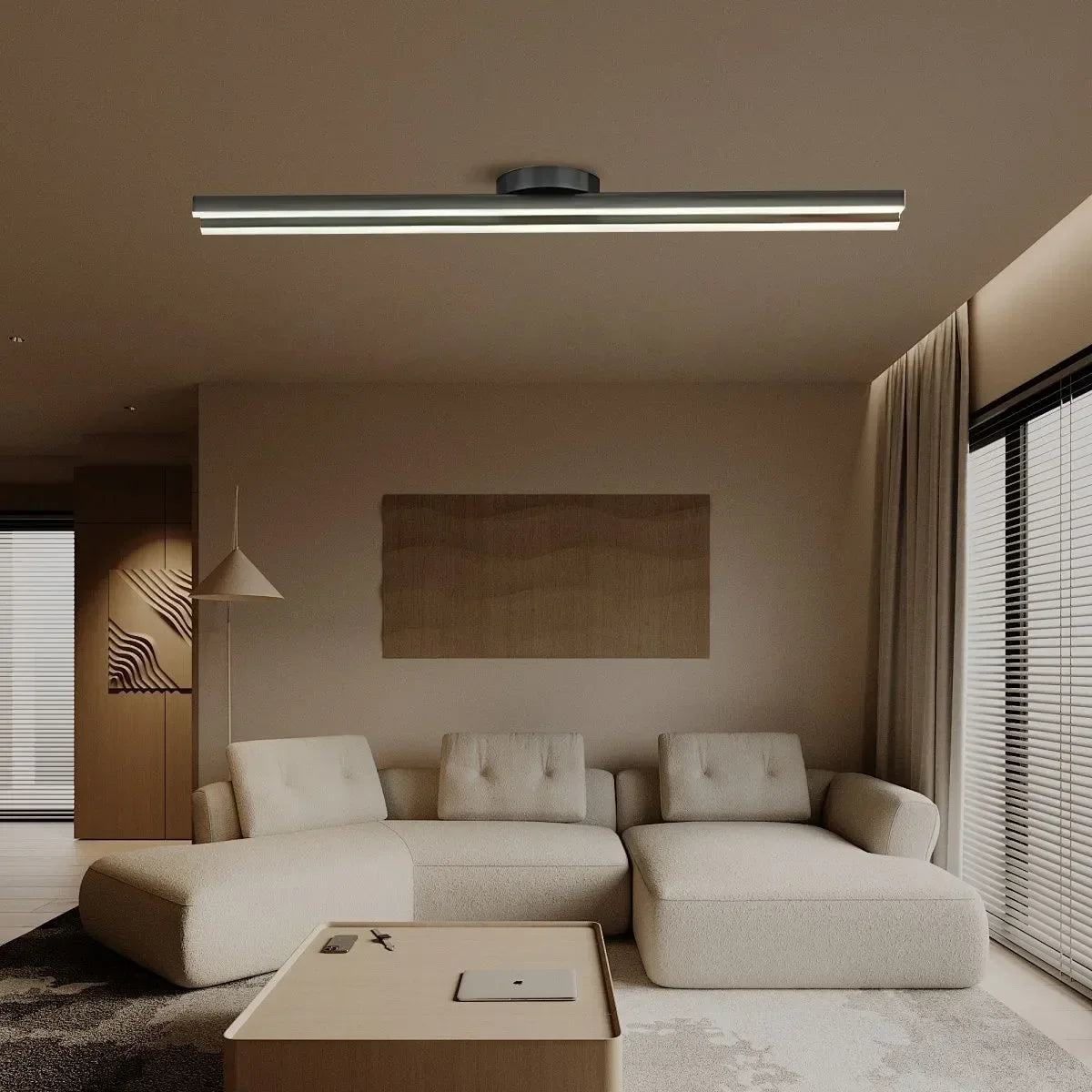 Simple Linear Ceiling Light for Living Room | Desfino