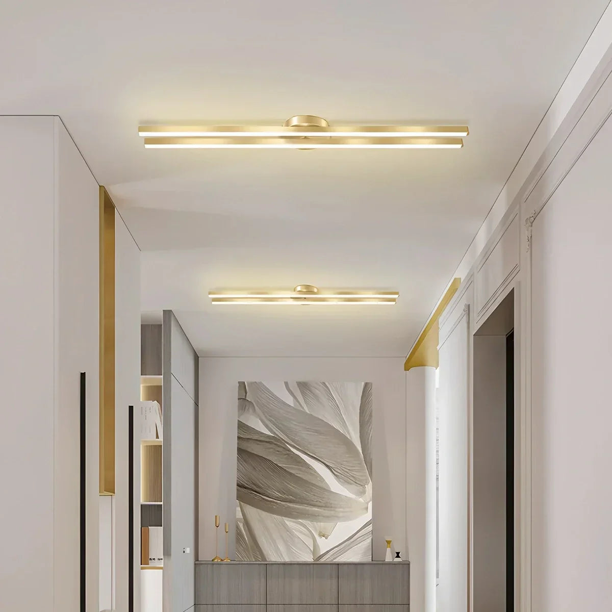 Simple Linear Ceiling Light for Living Room | Desfino
