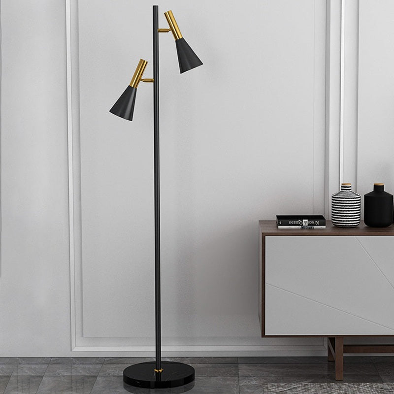 2-Bulb Adjustable Pole Floor Lamp | Desfino