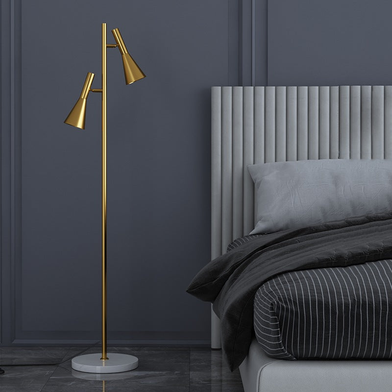 2-Bulb Adjustable Pole Floor Lamp | Desfino