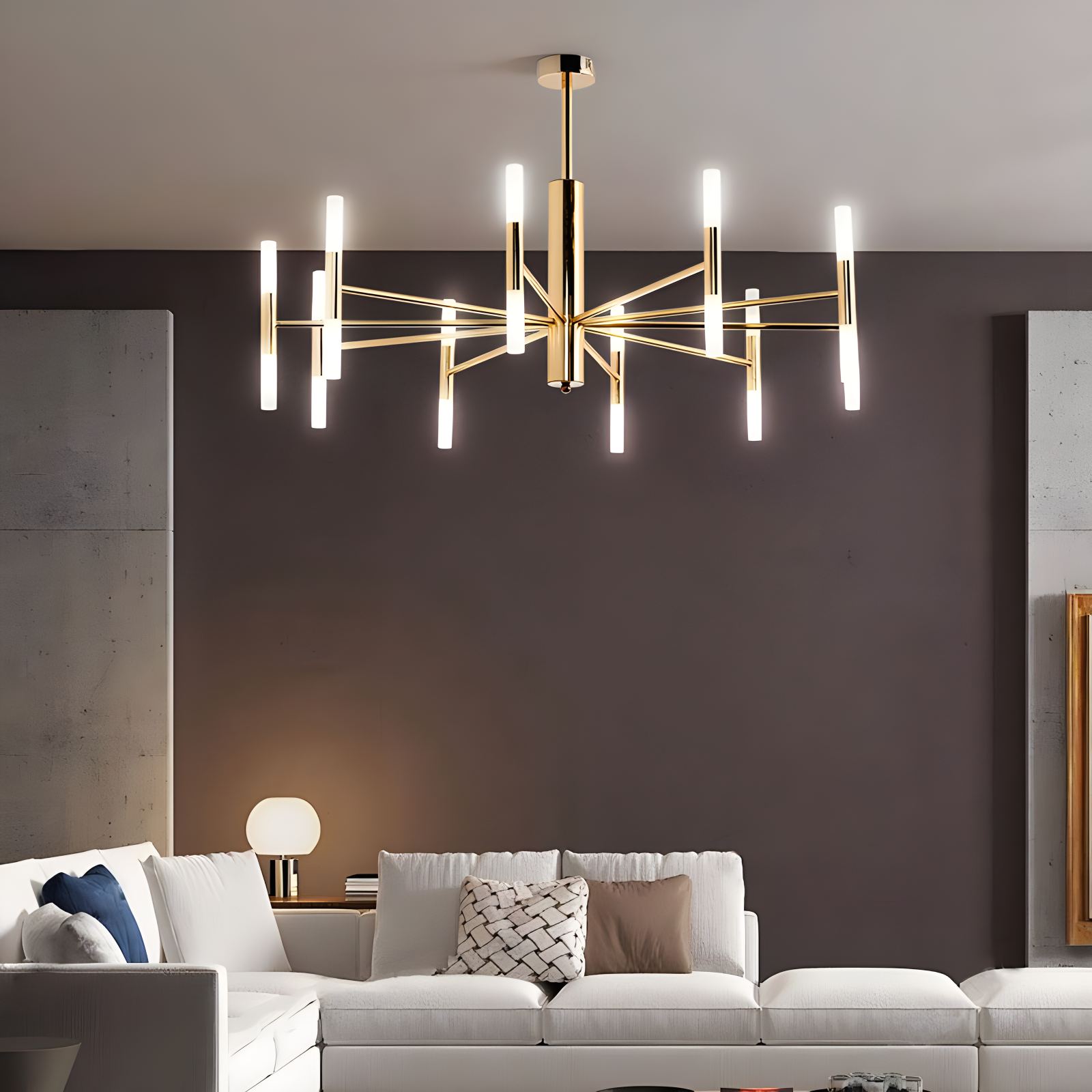 Adjustable Round Tube Chandelier | Desfino
