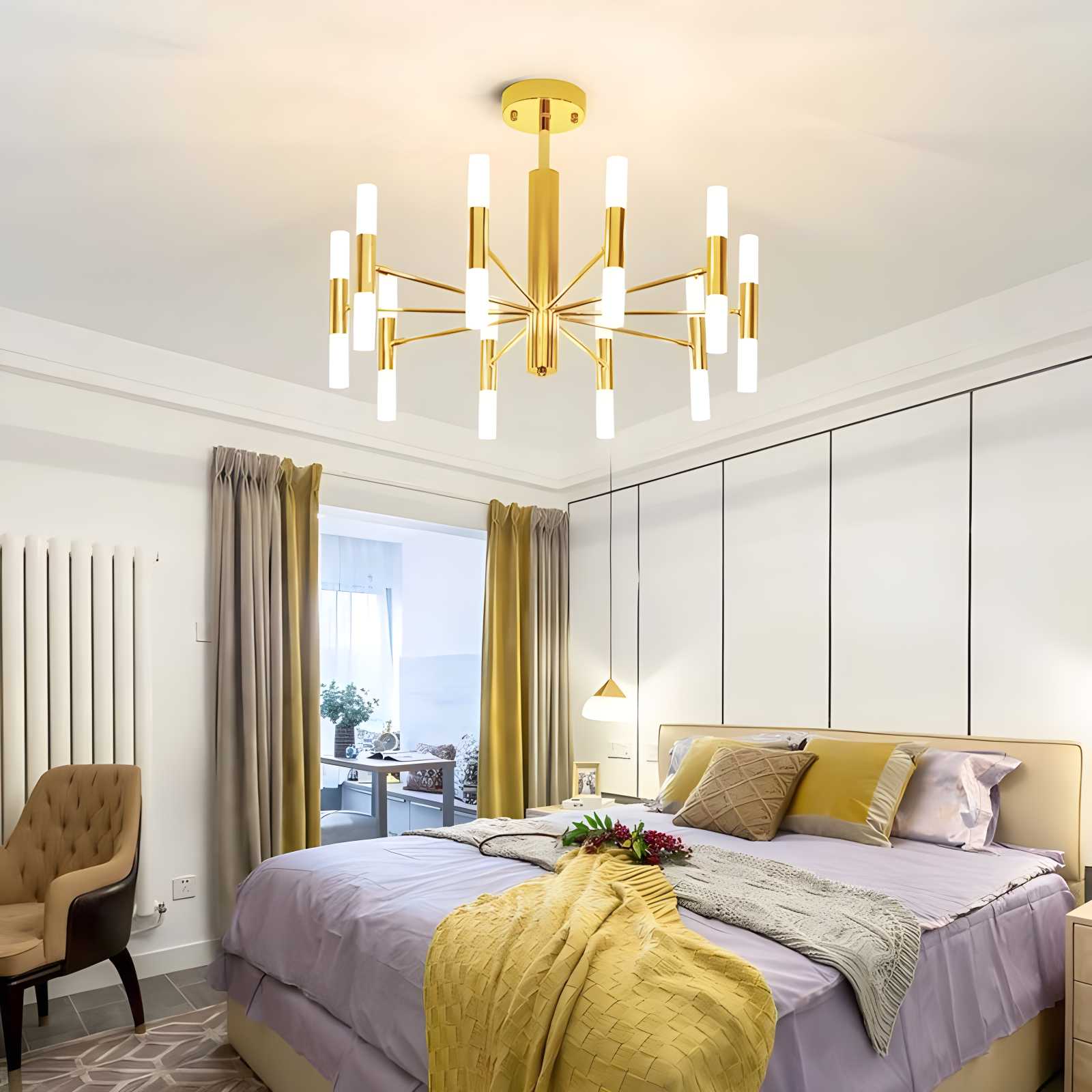Adjustable Round Tube Chandelier | Desfino