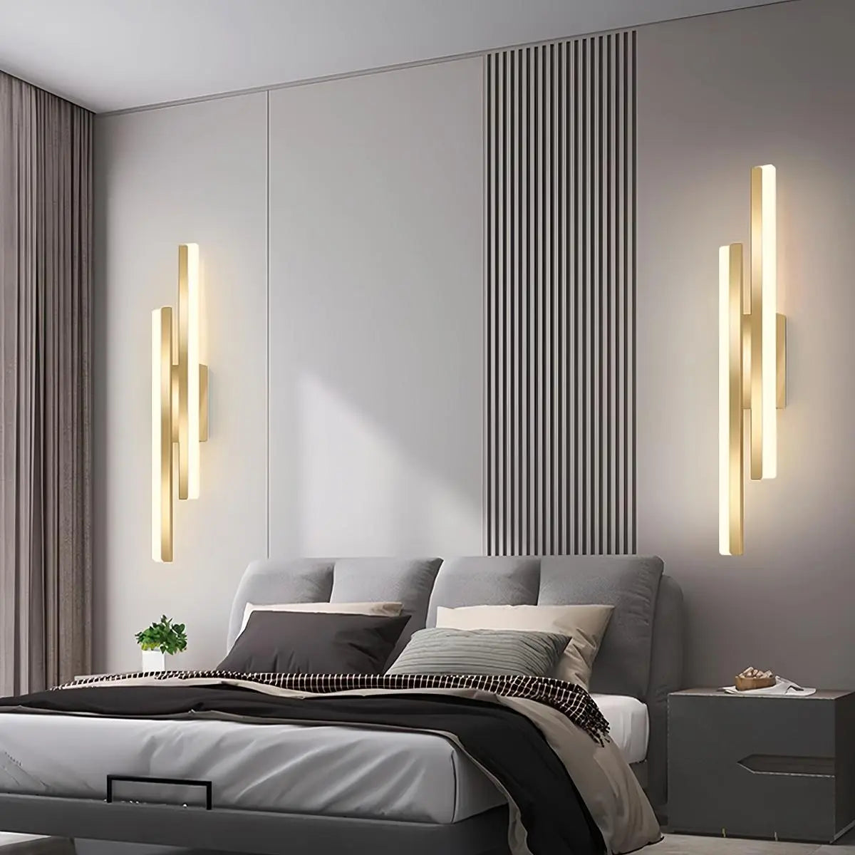 Antier Alana Minimalist H-Shaped Wall Lamp | Desfino