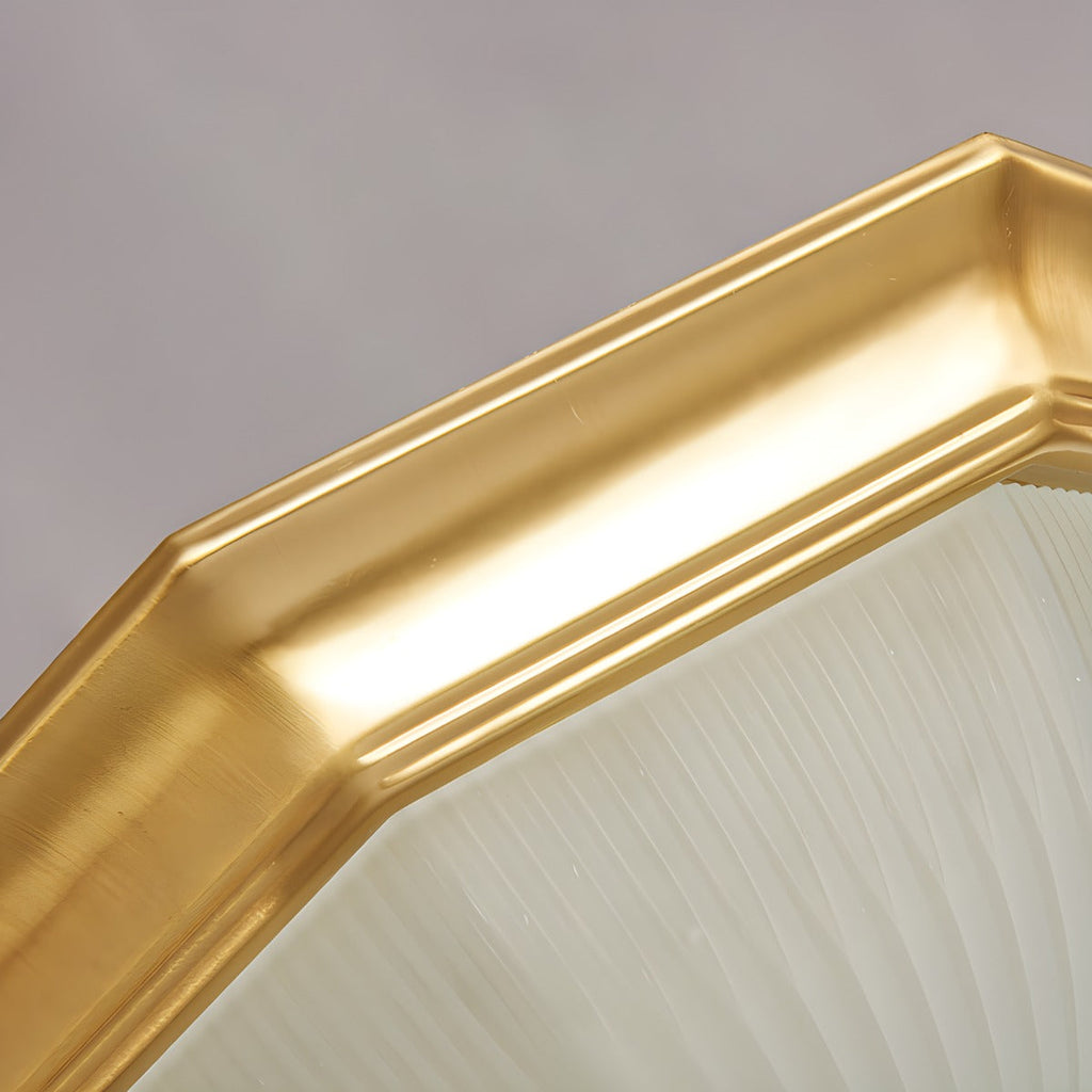 European Style Copper Glass Ceiling Lamp-D | Desfino
