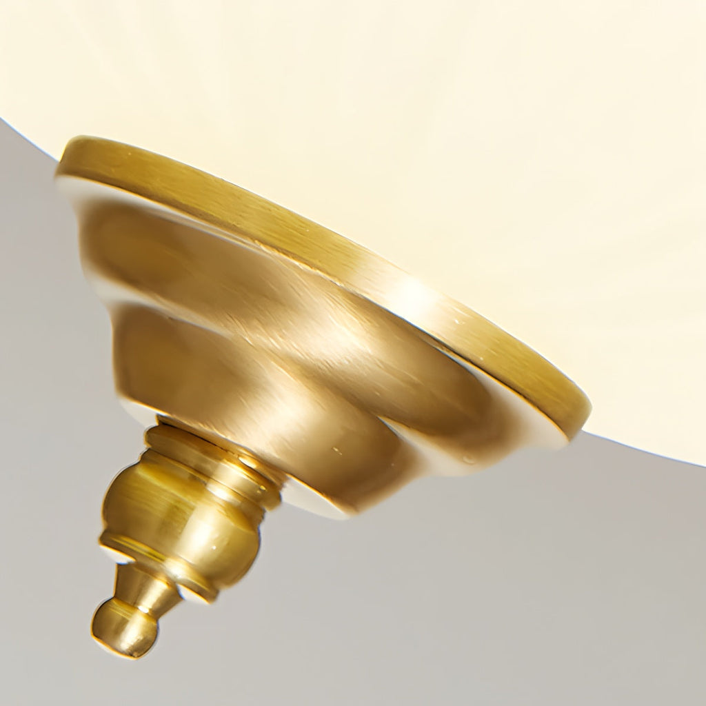 European Style Copper Glass Ceiling Lamp-D | Desfino