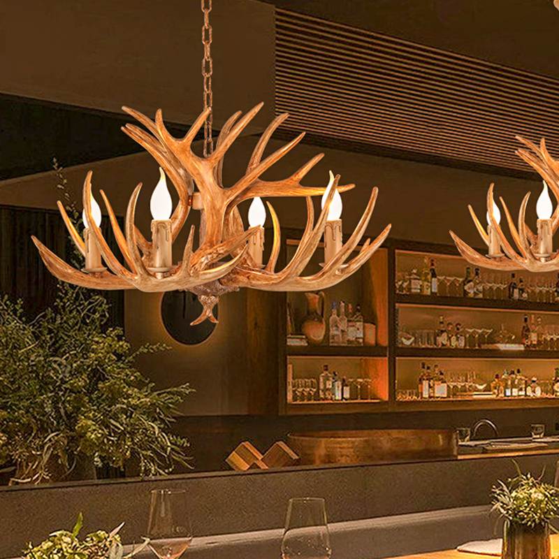 Antler Shape Resin Chandelier for Living Room | Desfino