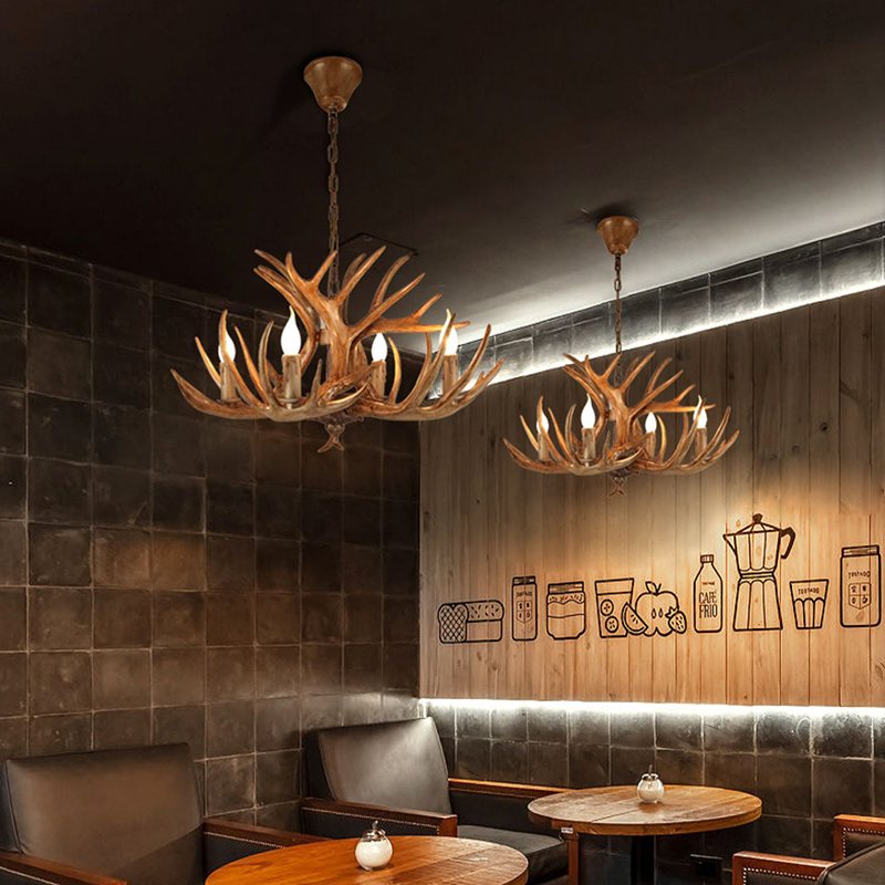 Antler Shape Resin Chandelier for Living Room | Desfino